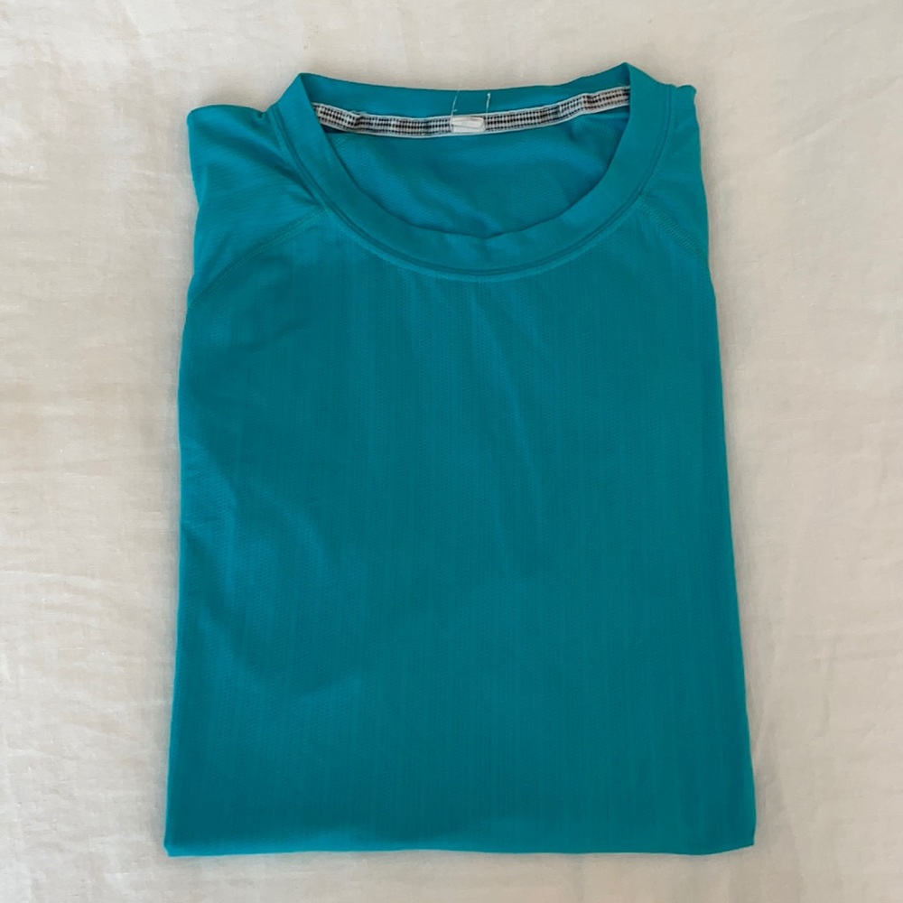 Teal lululemon athletic tee